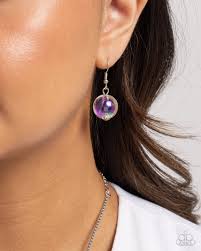 Iridescent Identity Purple Necklace - Paparazzi - Dare2bdazzlin N Jewelry
