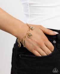 First-Time Mom Gold Bracelet - Paparazzi - Dare2bdazzlin N Jewelry