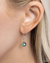 Anchored Accent Green Necklace - Paparazzi - Dare2bdazzlin N Jewelry