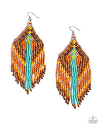 Paramount Pattern Multi Earring - Paparazzi - Dare2bdazzlin N Jewelry