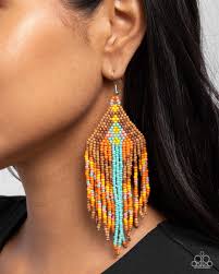 Paramount Pattern Multi Earring - Paparazzi - Dare2bdazzlin N Jewelry