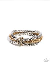 Faceted Facade Multi Bracelet - Paparazzi - Dare2bdazzlin N Jewelry