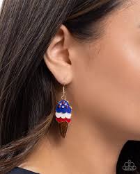 Imaginative Ice Cream Multi Earring - Paparazzi - Dare2bdazzlin N Jewelry