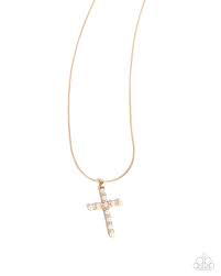 Holy Harmony Gold Necklace - Paparazzi - Dare2bdazzlin N Jewelry