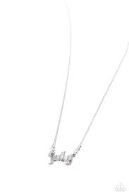 Birth Month Bling - July Silver Necklace - Paparazzi - Dare2bdazzlin N Jewelry