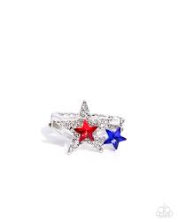 I Pledge Allegiance to the Star's Multi Ring - Paparazzi - Dare2bdazzlin N Jewelry