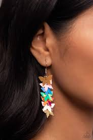 Aerial Ambiance Multi Earring - Paparazzi - Dare2bdazzlin N Jewelry