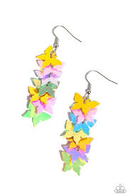 Aerial Ambiance Multi Earring - Paparazzi - Dare2bdazzlin N Jewelry