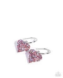Heartfelt Hypnosis Purple Hoop Earring - Paparazzi - Dare2bdazzlin N Jewelry