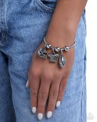 Part of the Team White Bracelet - Paparazzi - Dare2bdazzlin N Jewelry