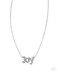 How Great Our Joy White Necklace - Paparazzi - Dare2bdazzlin N Jewelry