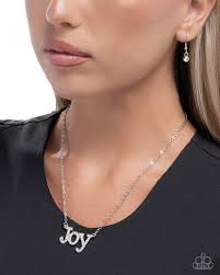 How Great Our Joy White Necklace - Paparazzi - Dare2bdazzlin N Jewelry