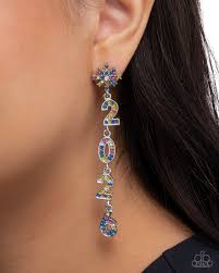 Ring in the Shimmer Multi Post Earring - Paparazzi - Dare2bdazzlin N Jewelry