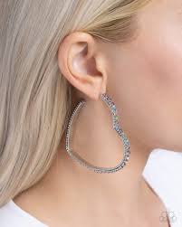 Halftime Hearts Multi Hoop Earring - Paparazzi - Dare2bdazzlin N Jewelry