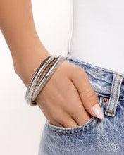 Load image into Gallery viewer, Sleek Specialty Silver Bracelet - Paparazzi
