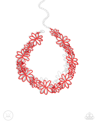 Bouquet Blend Red Choker - Paparazzi - Dare2bdazzlin N Jewelry