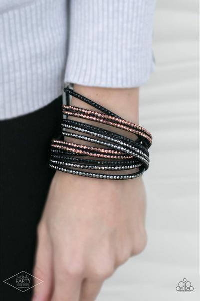 Do The Hustle Black Urban Bracelet - Paparazzi - Dare2bdazzlin N Jewelry