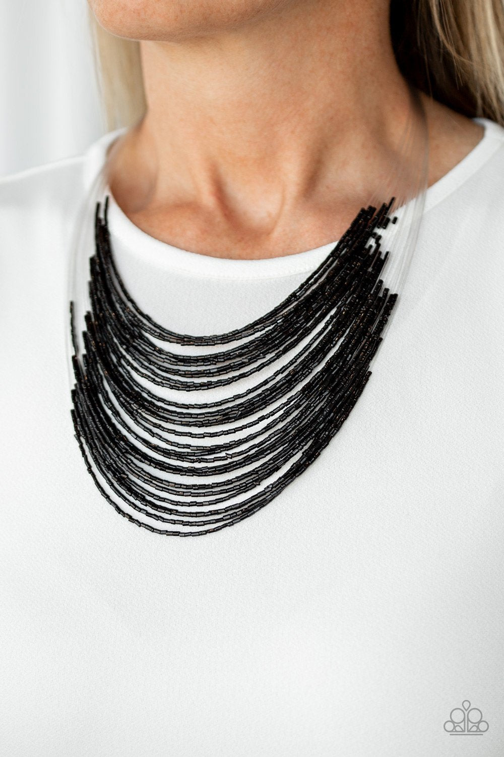 Catwalk Queen Black Necklace - Paparazzi - Dare2bdazzlin N Jewelry