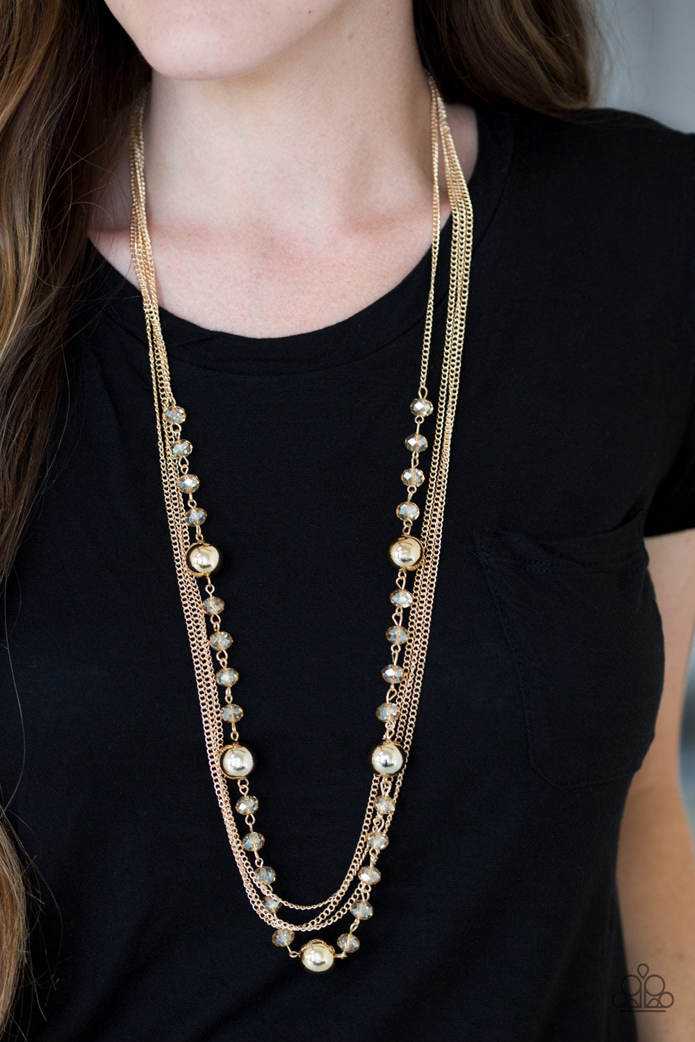High Standards - Gold Necklace - Paparazzi - Dare2bdazzlin N Jewelry