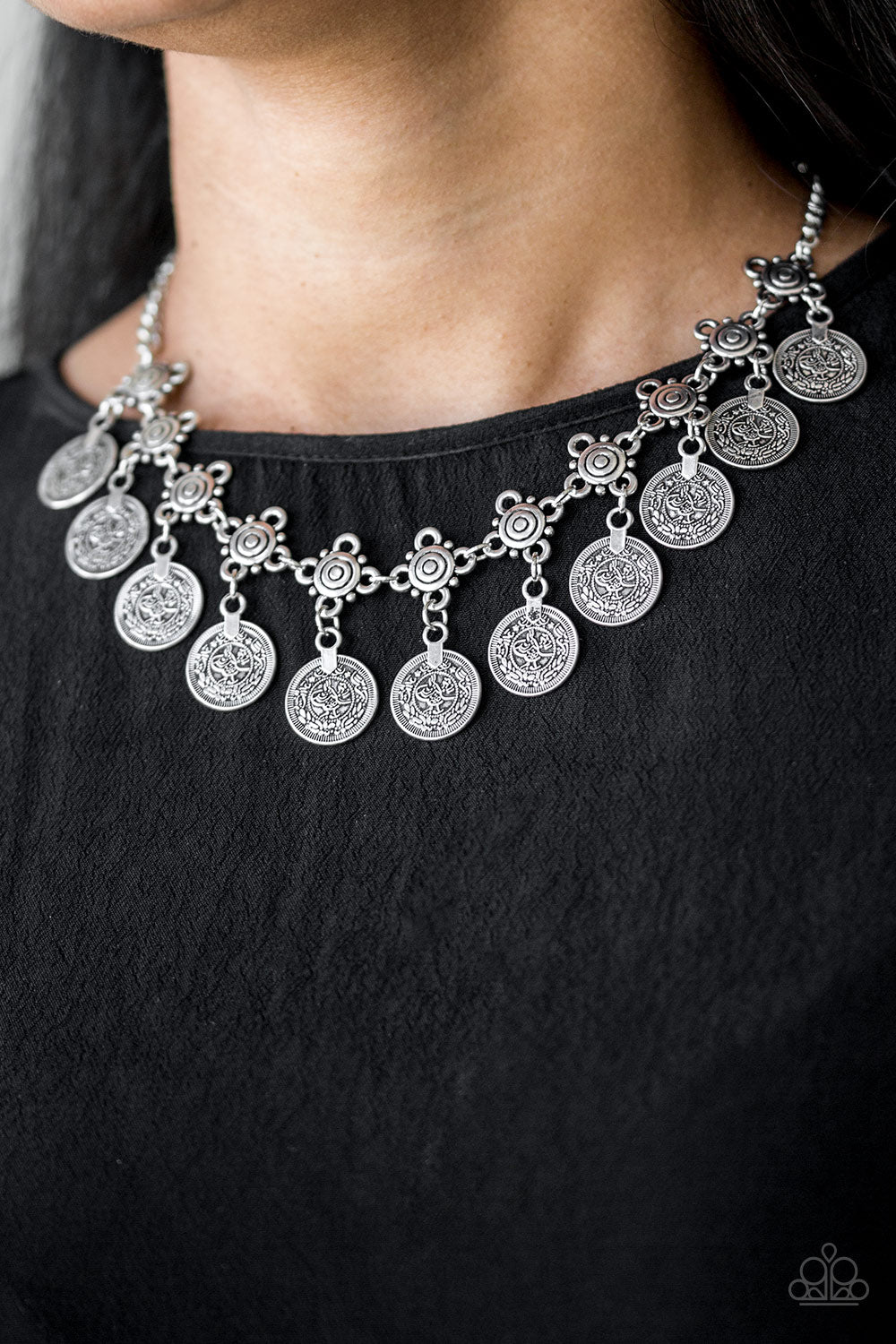 Walk The Plank - Silver Necklace - Paparazzi - Dare2bdazzlin N Jewelry
