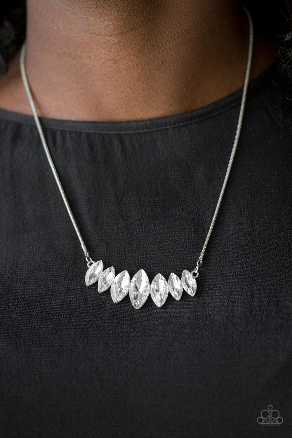 Leading Lady - White Necklace - Paparazzi - Dare2bdazzlin N Jewelry