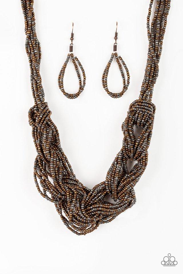 City Catwalk Copper Necklace - Paparazzi - Dare2bdazzlin N Jewelry