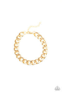 Leader Board - Gold Bracelet - Paparazzi - Dare2bdazzlin N Jewelry