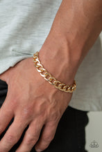 Load image into Gallery viewer, Leader Board - Gold Bracelet - Paparazzi - Dare2bdazzlin N Jewelry
