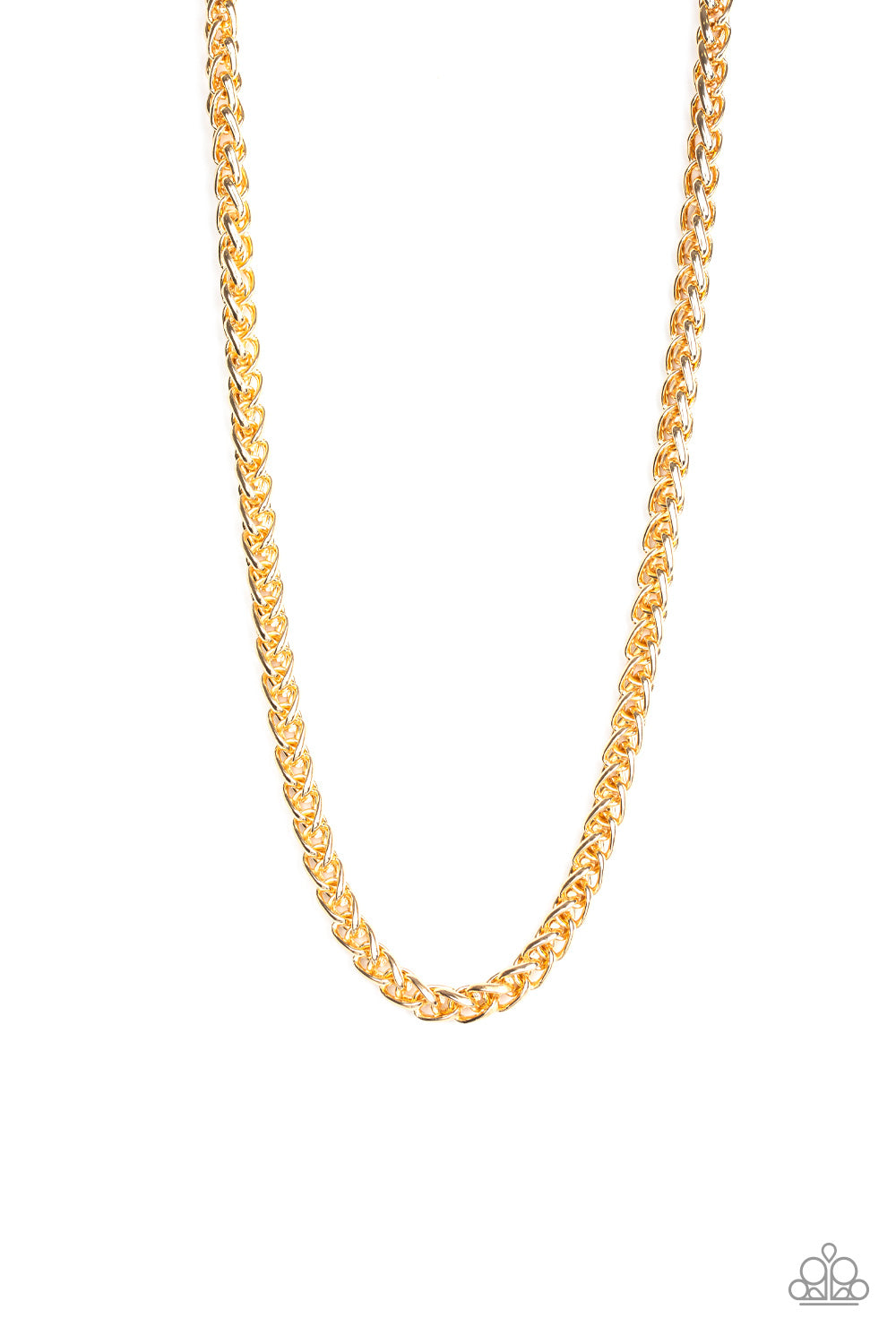 Big Talker - Gold Men Urban Necklace - Paparazzi - Dare2bdazzlin N Jewelry