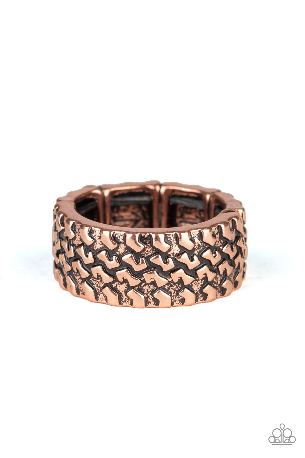 All Wheel Drive - Copper Ring - Paparazzi - Dare2bdazzlin N Jewelry
