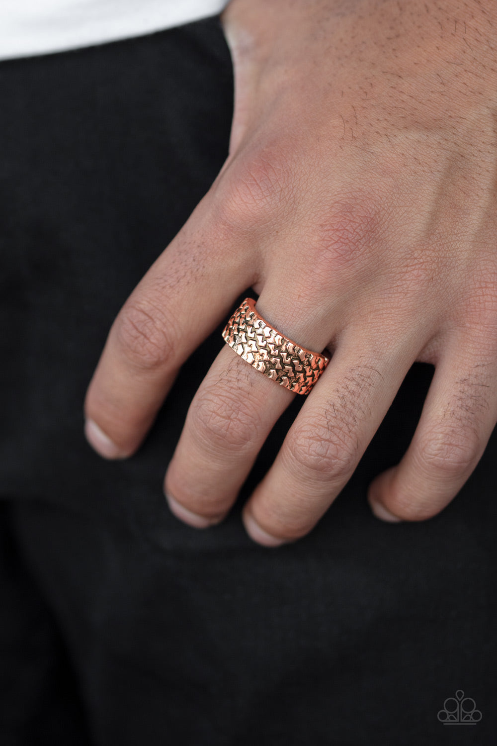 All Wheel Drive - Copper Ring - Paparazzi - Dare2bdazzlin N Jewelry
