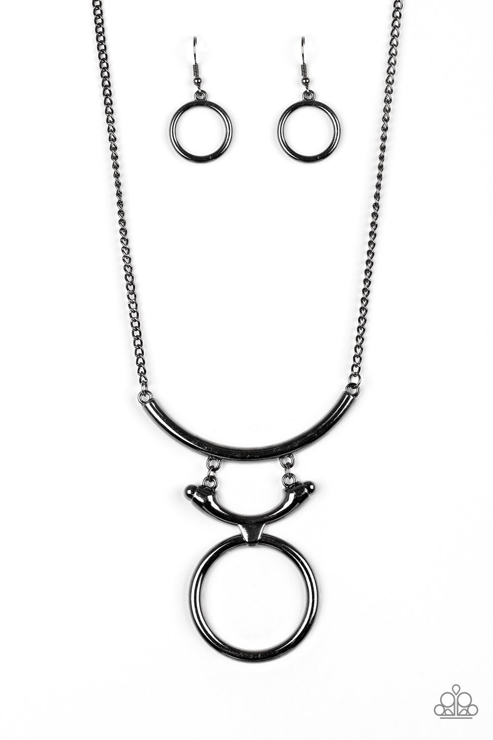 Walk Like An Egyptian Black Necklace - Paparazzi - Dare2bdazzlin N Jewelry