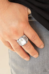 Conquered - White Men's Ring - Paparazzi - Dare2bdazzlin N Jewelry