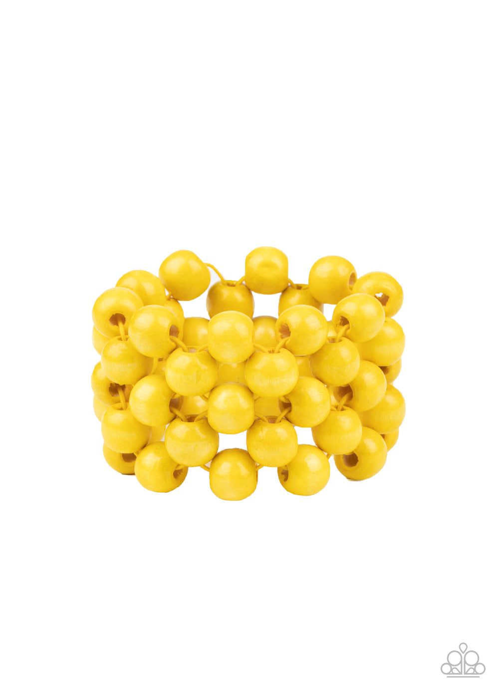 Tiki Tropicana - Yellow Bracelet - Paparazzi - Dare2bdazzlin N Jewelry