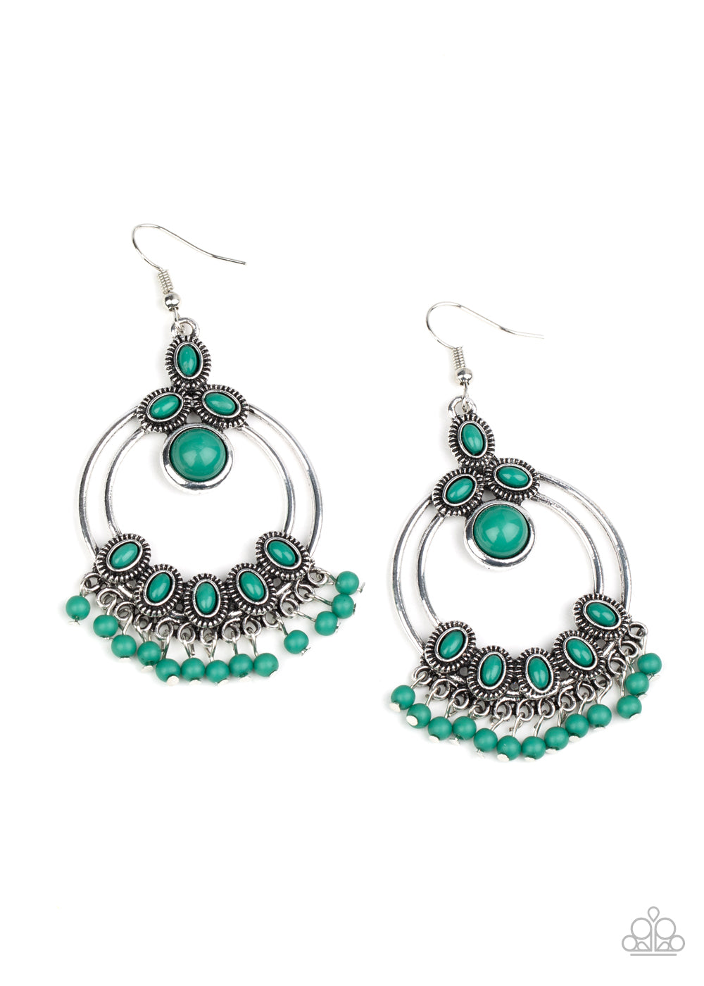 Palm Breeze - Green Earring - Paparazzi - Dare2bdazzlin N Jewelry