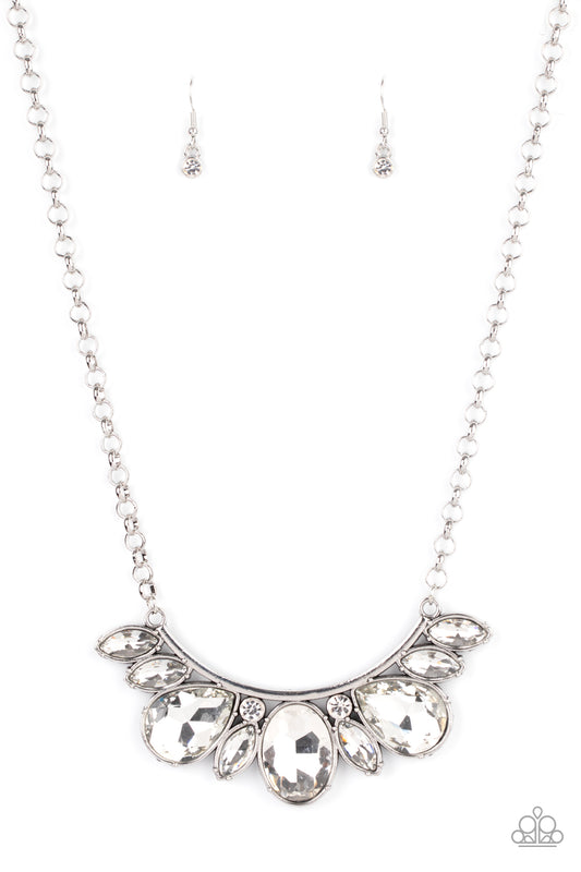 Never SLAY Never - White Necklace - Paparazzi - Dare2bdazzlin N Jewelry