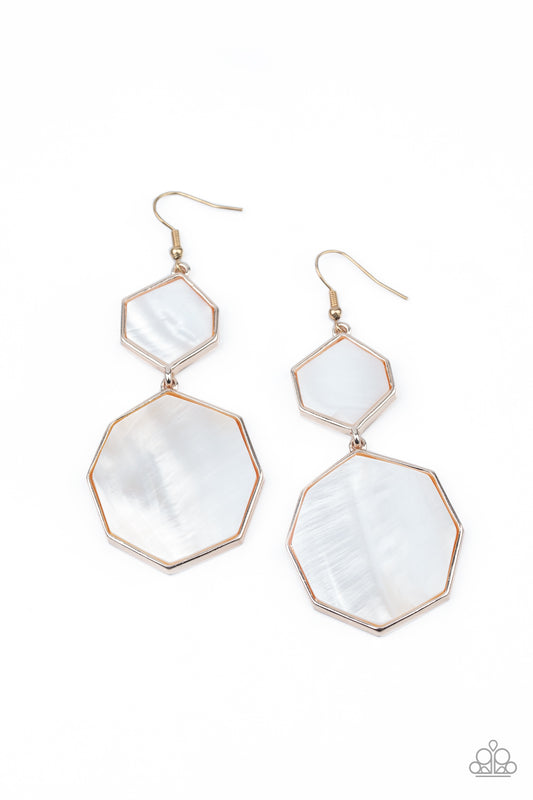 Vacation Glow - Rose Gold Earring - Paparazzi - Dare2bdazzlin N Jewelry
