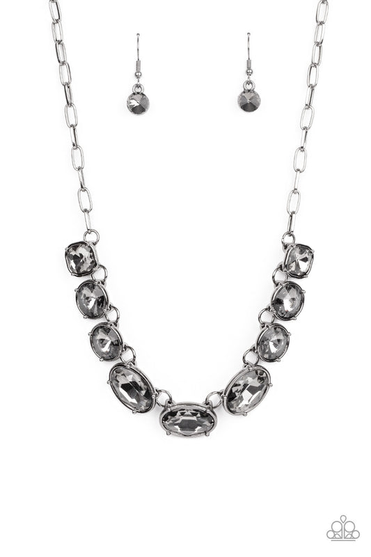 Gorgeously Glacial - Black Necklace - Paparazzi - Dare2bdazzlin N Jewelry