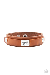 Dont Quit Now - Brown Bracelet - Paparazzi - Dare2bdazzlin N Jewelry