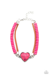 Charmingly Country - Pink Bracelet - Paparazzi - Dare2bdazzlin N Jewelry