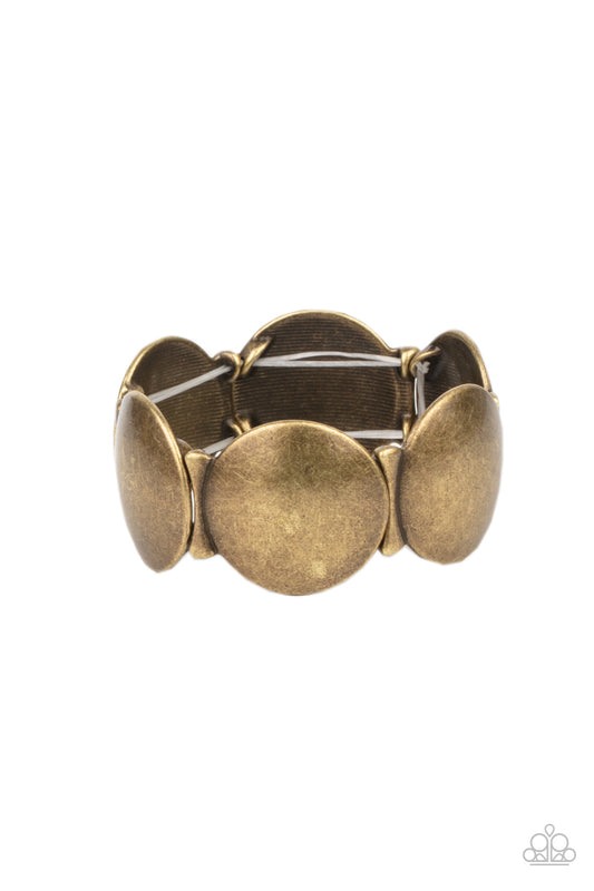 Going, Going, GONG! - Brass Bracelet - Paparazzi - Dare2bdazzlin N Jewelry