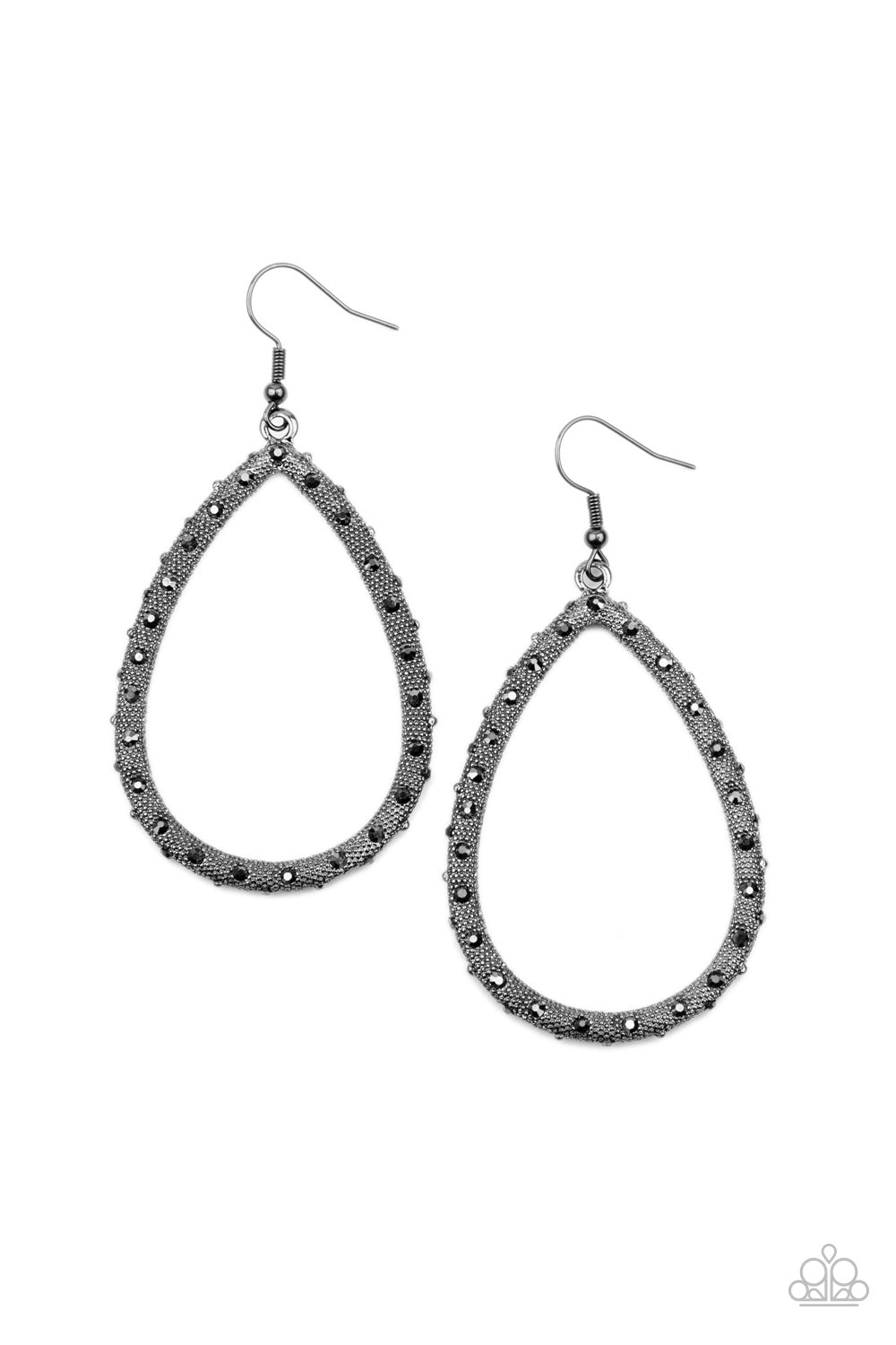 Standout Sparkle - Black Earring - Paparazzi - Dare2bdazzlin N Jewelry