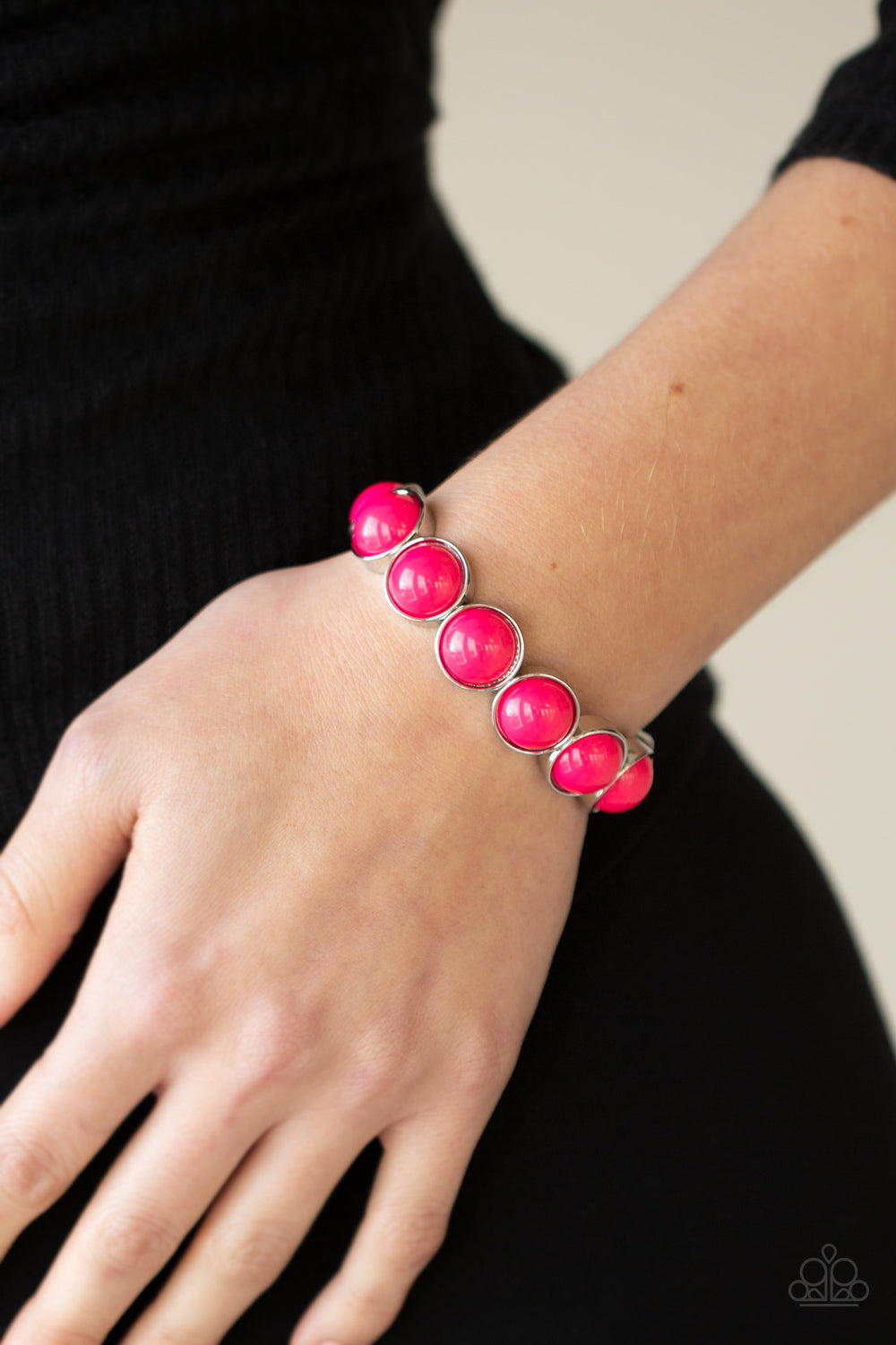 POP, Drop, and Roll - Pink Bracelet - Paparazzi - Dare2bdazzlin N Jewelry