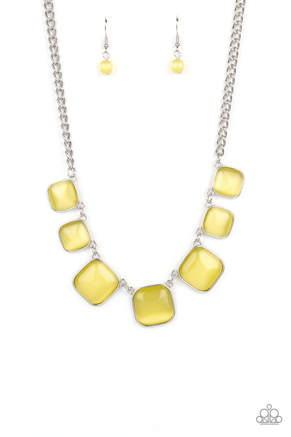 Aura Allure - Yellow Necklace - Paparazzi - Dare2bdazzlin N Jewelry