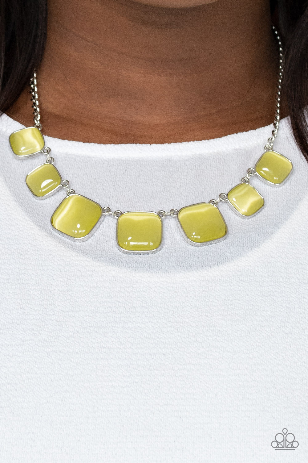 Aura Allure - Yellow Necklace - Paparazzi - Dare2bdazzlin N Jewelry