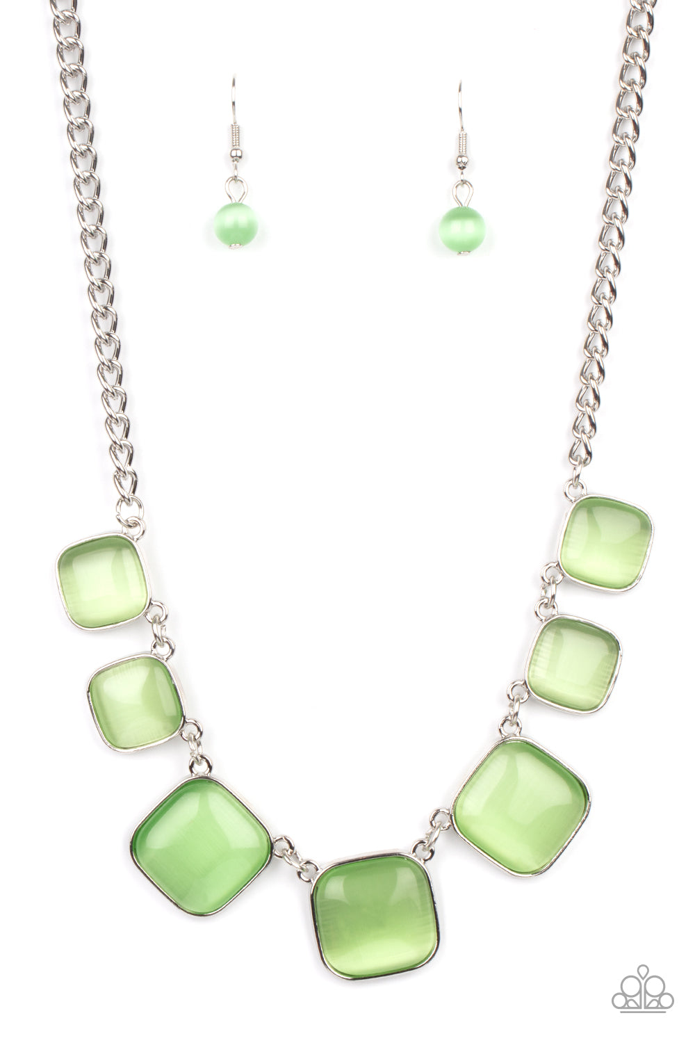 Aura Allure - Green Necklace - Paparazzi - Dare2bdazzlin N Jewelry