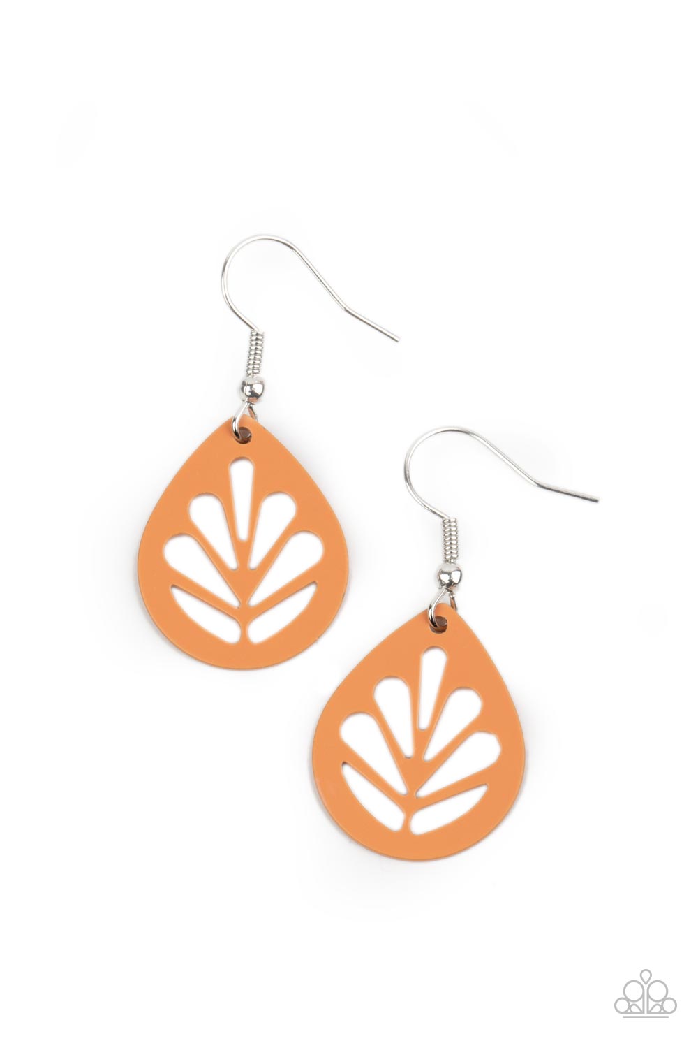 LEAF Yourself Wide Open - Orange Earring - Paparazzi - Dare2bdazzlin N Jewelry
