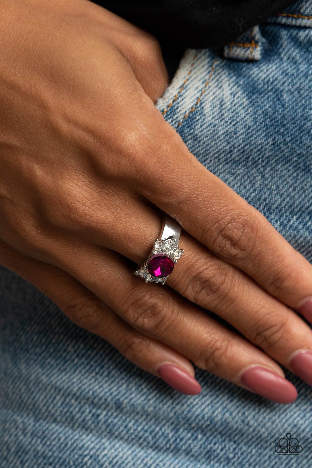 ROYAL Till The End - Pink Ring - Paparazzi - Dare2bdazzlin N Jewelry