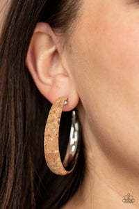 A CORK In The Road - Silver Earring - Paparazzi - Dare2bdazzlin N Jewelry