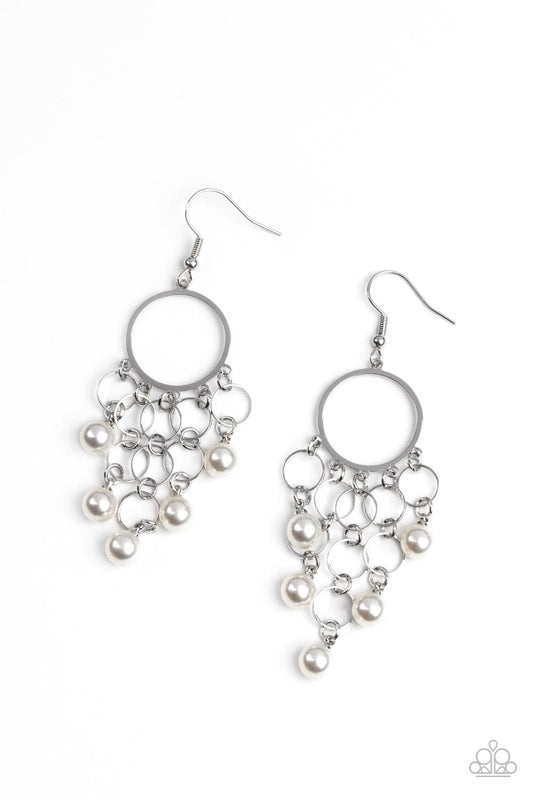 When Life Gives You Pearls - White Earring - Paparazzi - Dare2bdazzlin N Jewelry